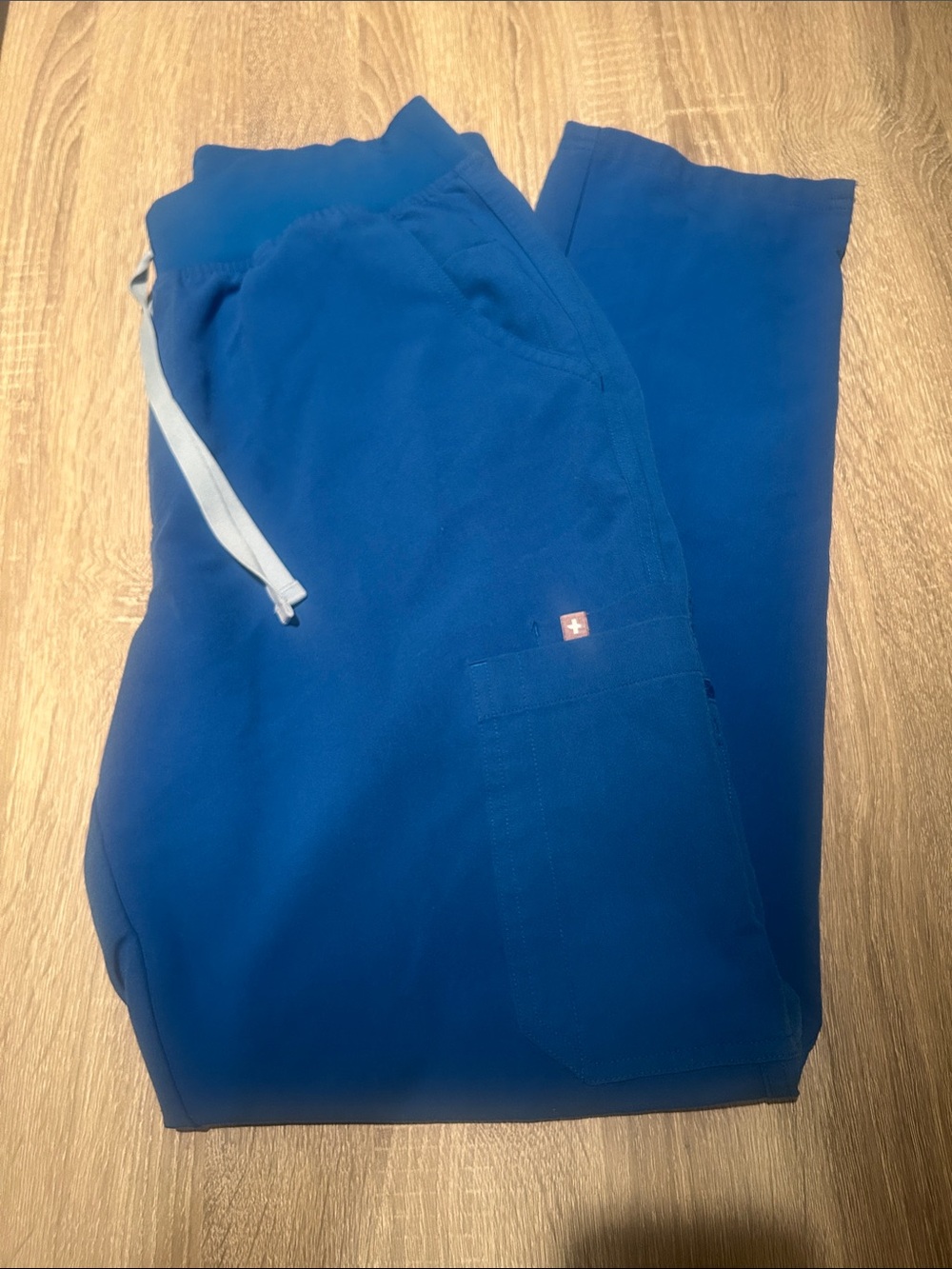 Royal Blue Figs Scrub Pants